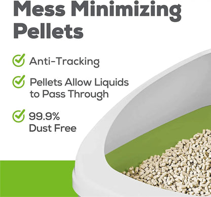 (4 Pack)  Tidy Cats Breeze Unscented 99.9 Percent Dust Free, Multi Cat, Zeolite Pellet Cat Litter Refill