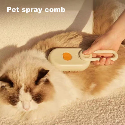 FluffEase™ 4-in-1 Pet Steam Brush – The Ultimate Spa Experience for Your Furry Friend!aming Hair Brush for Dogs Cats